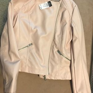 Rue 21 faux pink leather jacket NWT